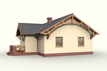  Projekt domu Barletta szkielet drewniany (SLN2528) - projekt domu parterowego - Zdjęcie 3