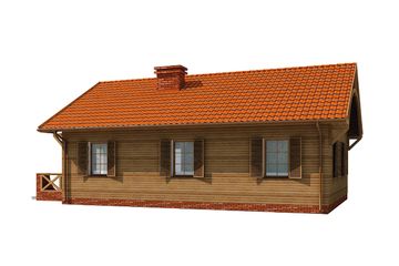  Projekt domu El Pinar 2 szkielet drewniany (SLN2537) - projekt domu parterowego - Zdjęcie 3