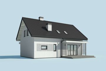  Projekt domu Trypolis 5 (SLN2538) - projekt domu parterowego z poddaszem - Zdjęcie 4