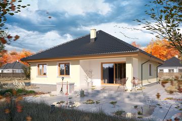  Projekt domu Serafin paliwo stałe (WOE1060) - projekt domu parterowego - Zdjęcie 3