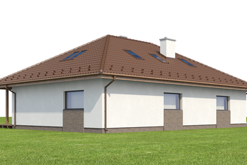  Projekt domu Leno V TERMO (KRH1440) - projekt domu parterowego z poddaszem - Zdjęcie 4