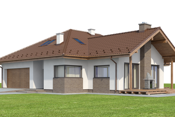  Projekt domu Leno V TERMO (KRH1440) - projekt domu parterowego z poddaszem - Zdjęcie 6