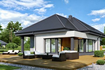  Projekt domu HomeKoncept 54 (KRX1073) - projekt domu parterowego - Zdjęcie 3