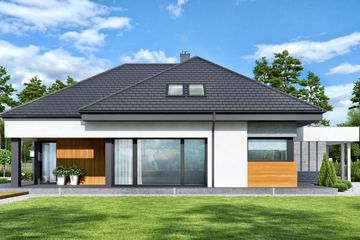  Projekt domu HomeKoncept 54 (KRX1073) - projekt domu parterowego - Zdjęcie 4