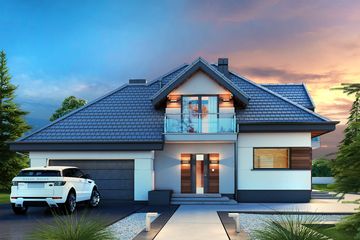  Projekt domu Alicja N 2G+ (BSB1131) - projekt domu parterowego z poddaszem - Zdjęcie 1