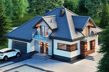  Projekt domu Alicja N 2G+ (BSB1131) - projekt domu parterowego z poddaszem - Zdjęcie 3