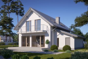  Projekt domu N5-G1 (KKG1002) - projekt domu parterowego z poddaszem - Zdjęcie 3