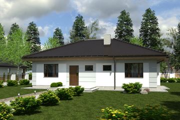  Projekt domu Radek IV bez garażu [B] (WRF1860) - projekt domu parterowego - Zdjęcie 1