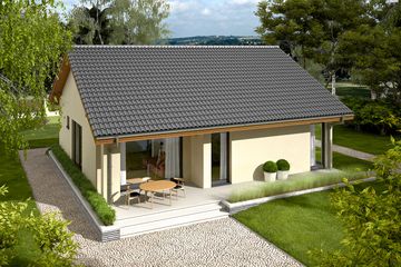  Projekt domu Rafael VI (30 stopni) economic (WRC2707) - projekt domu parterowego - Zdjęcie 3