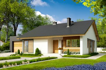  Projekt domu Rafael IV G1 (30 stopni) (WRC2708) - projekt domu parterowego - Zdjęcie 1