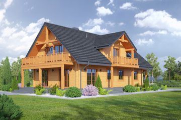  Projekt domu Oleśnica 33dw (KRP2067) - projekt domu parterowego z poddaszem - Zdjęcie 2