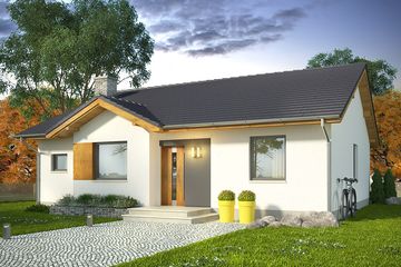  Projekt domu Aloes (WRN1401) - projekt domu parterowego - Zdjęcie 2
