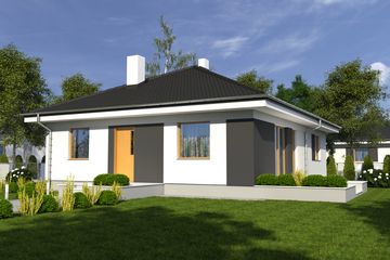  Projekt domu Bogna II bez garażu [B] (WRF1863) - projekt domu parterowego - Zdjęcie 1