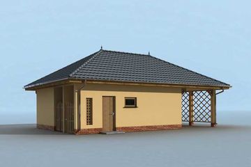  Projekt budynku gospodarczego G179 budynek gospodarczy (SLN1961) - projekt budynku parterowego - Zdjęcie 3