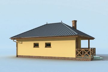  Projekt budynku gospodarczego G186 budynek gospodarczy (SLN1965) - projekt budynku parterowego - Zdjęcie 3