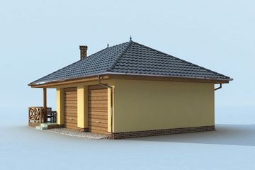  Projekt budynku gospodarczego G186 budynek gospodarczy (SLN1965) - projekt budynku parterowego - Zdjęcie 4