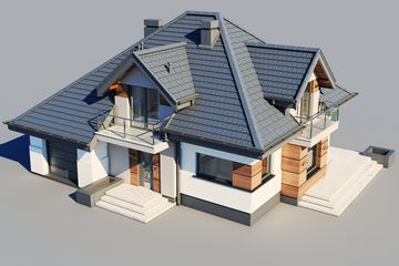  Projekt domu Alicja N (BSB1132) - projekt domu parterowego z poddaszem - Zdjęcie 4