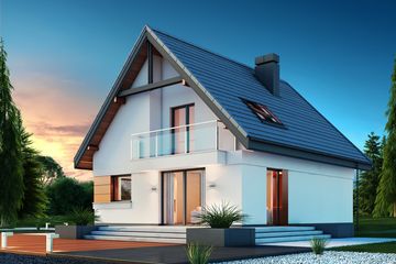  Projekt domu Lolek II N 2G (BSB1133) - projekt domu parterowego z poddaszem - Zdjęcie 3