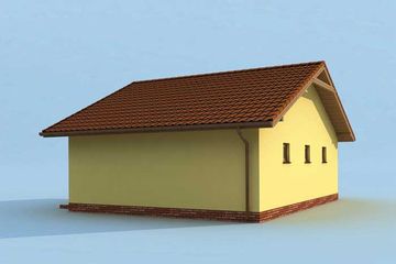  Projekt budynku gospodarczego G196 budynek gospodarczy (SLN1973) - projekt budynku parterowego - Zdjęcie 4