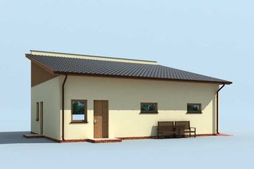  Projekt budynku gospodarczego G201 budynek gospodarczy (SLN1979) - projekt budynku parterowego - Zdjęcie 3