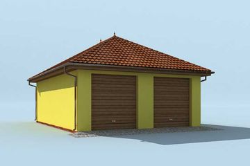  Projekt budynku gospodarczego G202 budynek gospodarczy (SLN1980) - projekt budynku parterowego - Zdjęcie 3