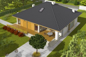  Projekt domu Flori III 30 stopni (wersja A) economic (WRC2709) - projekt domu parterowego - Zdjęcie 2