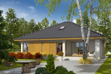  Projekt domu Flori III (30 stopni) (WRC2710) - projekt domu parterowego - Zdjęcie 2