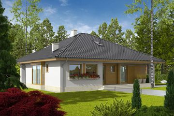  Projekt domu Flori III (30 stopni) (WRC2710) - projekt domu parterowego - Zdjęcie 3