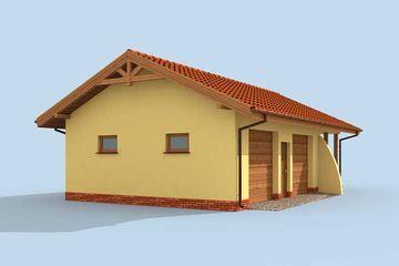  Projekt budynku gospodarczego G251 budynek gospodarczy (SLN2035) - projekt budynku parterowego - Zdjęcie 4