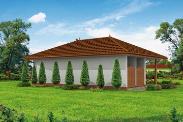  Projekt budynku gospodarczego G252 budynek gospodarczy (SLN2036) - projekt budynku parterowego - Zdjęcie 3