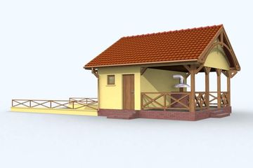  Projekt budynku gospodarczego G69 budynek gospodarczy (SLN1841) - projekt budynku parterowego - Zdjęcie 3