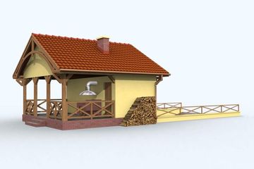  Projekt budynku gospodarczego G69 budynek gospodarczy (SLN1841) - projekt budynku parterowego - Zdjęcie 4