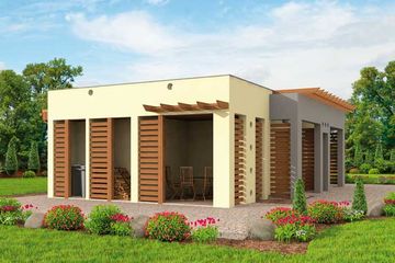  Projekt budynku gospodarczego G253 budynek gospodarczy (SLN2042) - projekt budynku parterowego - Zdjęcie 3