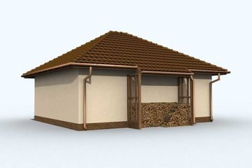  Projekt budynku gospodarczego G79 budynek gospodarczy (SLN1854) - projekt budynku parterowego - Zdjęcie 3