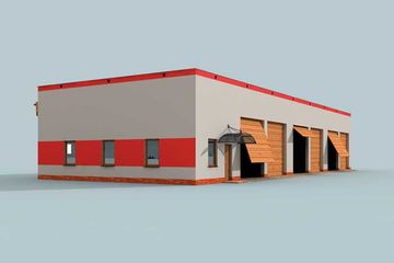  Projekt budynku gospodarczego G258 budynek gospodarczy (SLN2045) - projekt budynku parterowego - Zdjęcie 4