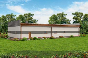  Projekt budynku gospodarczego G262 budynek gospodarczy (SLN2049) - projekt budynku parterowego - Zdjęcie 3