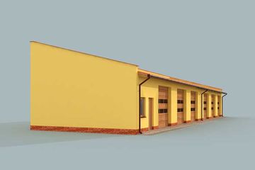  Projekt budynku gospodarczego G271 budynek gospodarczy (SLN2060) - projekt budynku parterowego - Zdjęcie 4