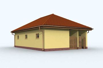  Projekt budynku gospodarczego G105 budynek gospodarczy (SLN1880) - projekt budynku parterowego - Zdjęcie 4