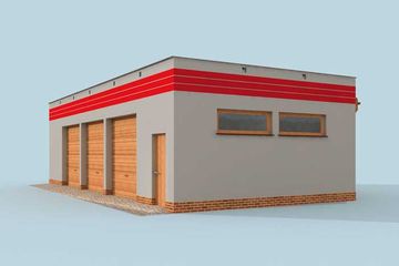  Projekt budynku gospodarczego G270 budynek gospodarczy (SLN2071) - projekt budynku parterowego - Zdjęcie 4