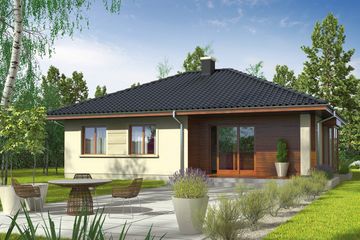  Projekt domu Margo (30 stopni) (WRC2711) - projekt domu parterowego - Zdjęcie 3