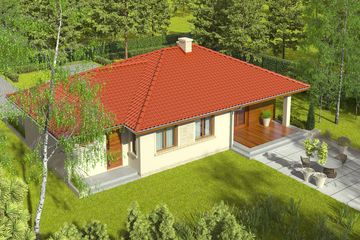  Projekt domu Margo G1 (30 stopni) (WRC2712) - projekt domu parterowego - Zdjęcie 2