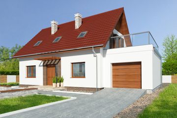  Projekt domu Vigo III DCP229b (WOB1682) - projekt domu parterowego z poddaszem - Zdjęcie 2