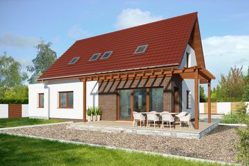  Projekt domu Vigo III DCP229b (WOB1682) - projekt domu parterowego z poddaszem - Zdjęcie 3