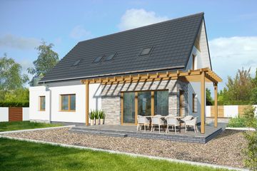  Projekt domu Vigo III DCP229b (WOB1682) - projekt domu parterowego z poddaszem - Zdjęcie 6