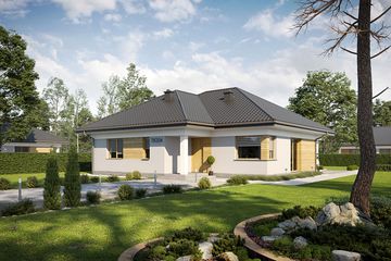  Projekt domu TK334 (WAK1086) - projekt domu parterowego - Zdjęcie 3