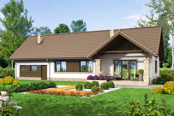  Projekt domu Mokka 8 s2 (WOF1110) - projekt domu parterowego - Zdjęcie 2