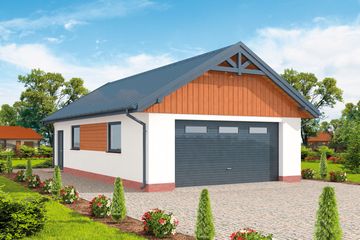  Projekt budynku gospodarczego G272 szkielet drewniany budynek gospodarczy (SLN2539) - projekt budynku parterowego - Zdjęcie 1