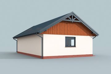  Projekt budynku gospodarczego G272 szkielet drewniany budynek gospodarczy (SLN2539) - projekt budynku parterowego - Zdjęcie 4