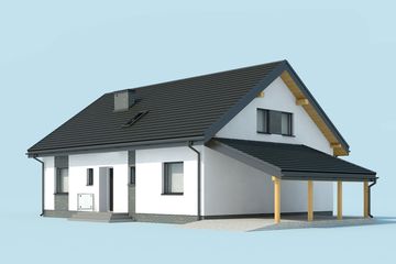  Projekt domu Nicea (SLN2541) - projekt domu parterowego - Zdjęcie 4