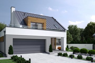  Projekt domu Xavier G2 (LBA1000) - projekt domu parterowego z poddaszem - Zdjęcie 4